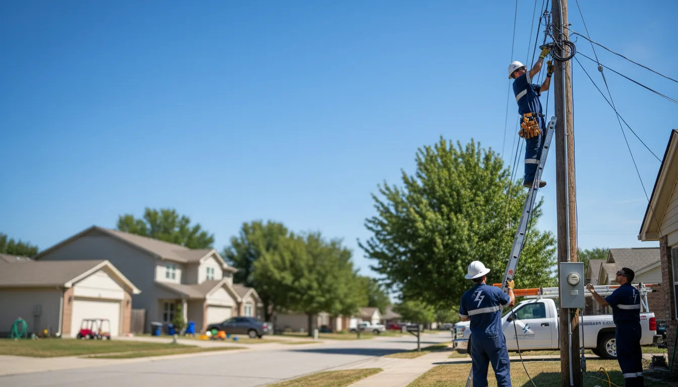 Residential electrician providing installation services in Luxemburg, WI